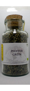 Pfeffer grün ganz Bio im Korkenglas