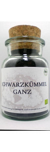 Schwarzkümmel ganz Bio im Korkenglas