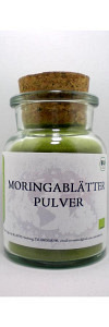 Moringa Pulver Bio im Korkenglas