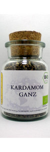 Kardamom ganz ohne Schale Bio im Korkenglas