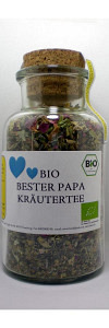 Bester Papa Kräuter Bio im Korkenglas